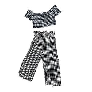 Two Piece Gingham Set